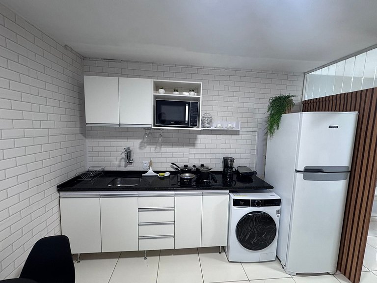 Flat com varanda no Núcleo Bandeirante